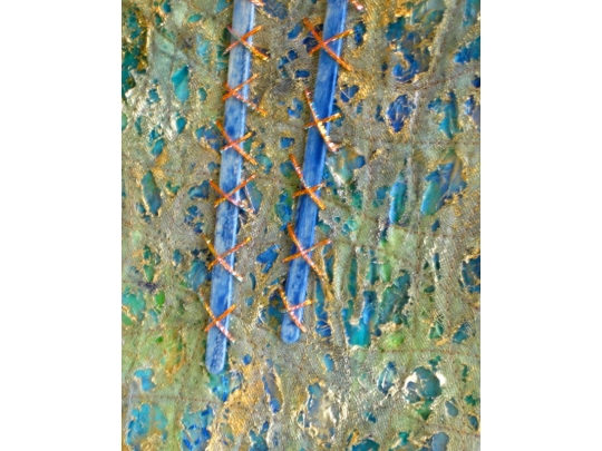 Fibre art, textural loose book cover. img_0651.jpg