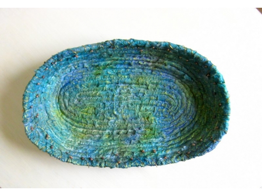 Coiled bowl, wire, mixed media img_0739.jpg