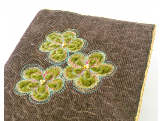 Quilted book cover w/ applique flowers img_3593.jpg