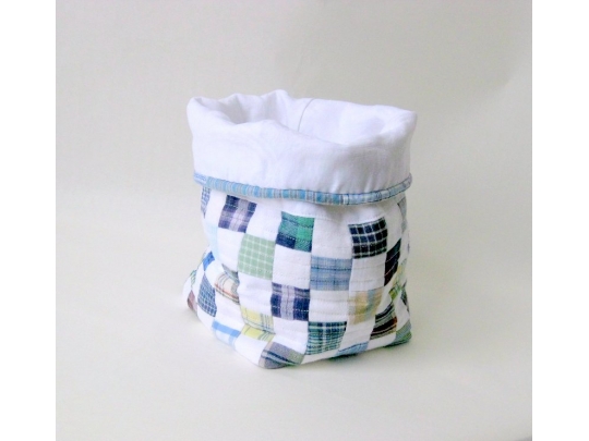 Quilted, soft, patchwork container img_3898.jpg