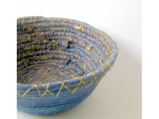 Coiled bowl, wire, mixed media img_5422.jpg
