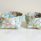 Woven Baskets, Nordic weave, recycled maps Woven Baskets, Nordic weave, recycled maps