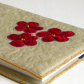 Quilted book cover w/ applique flowers Quilted book cover w/ applique flowers