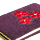 Quilted book cover w/ applique flowers