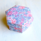 Fabric covered box, lidded