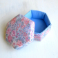 Fabric covered box, lidded