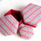 Gift box, fabric covered, lidded
