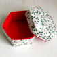 Gift box, fabric covered, lidded