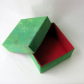 Gift box, fabric covered, lidded Gift box, fabric covered, lidded