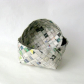 Scandinavian woven container, recycled Danish newspaper Scandinavian woven container, recycled Danish newspaper